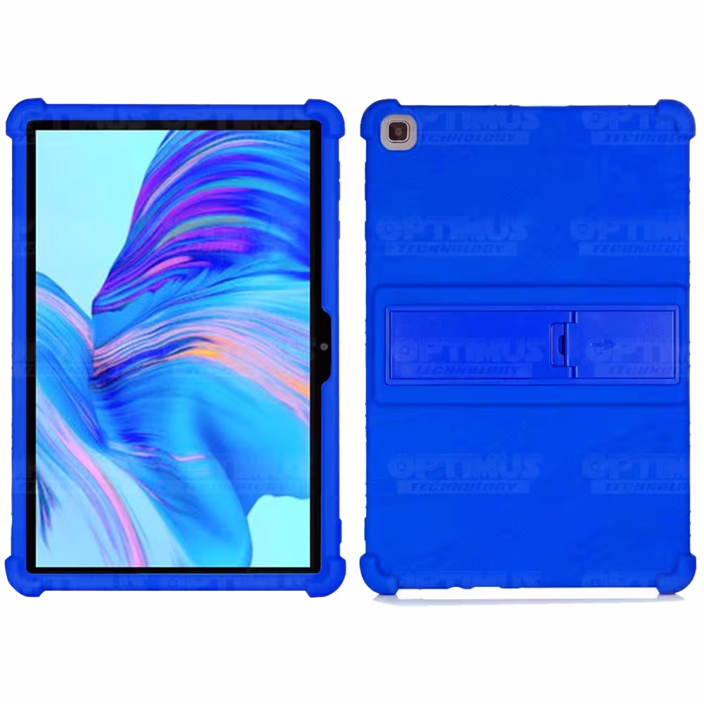 Kit Vidrio templado y Estuche Protector de goma antigolpes con soporte Tablet Huawei matepad T10 OPTIMUS TECHNOLOGY™ - 4