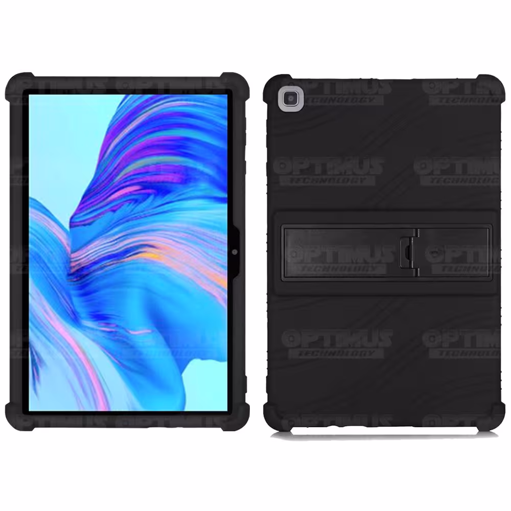 Kit Vidrio templado y Estuche Protector de goma antigolpes con soporte Tablet Huawei matepad T10 OPTIMUS TECHNOLOGY™ - 9