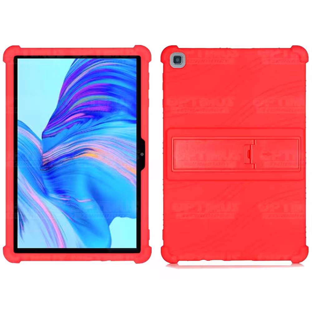 Kit Vidrio templado y Estuche Protector de goma antigolpes con soporte Tablet Huawei matepad T10 OPTIMUS TECHNOLOGY™ - 14