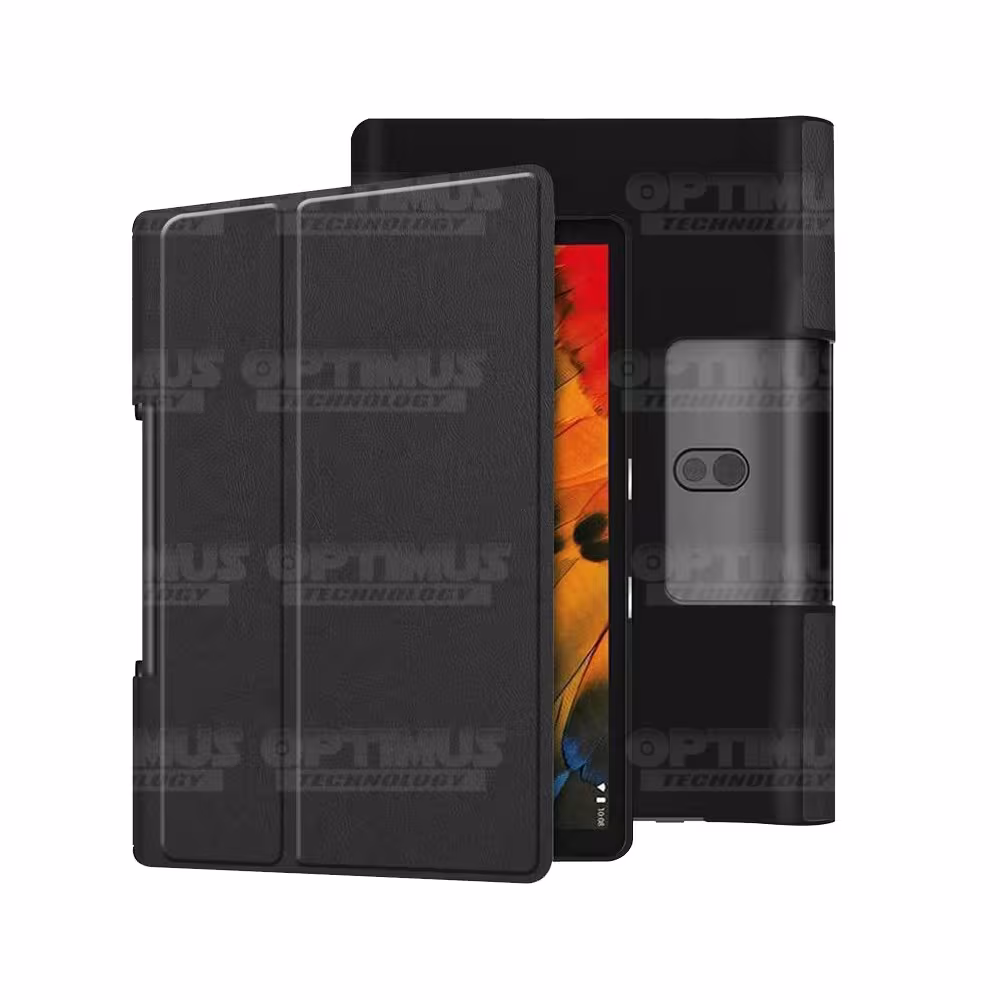 Kit Vidrio templado + Case Forro Protector + Teclado y Mouse Ratón Bluetooth para Tablet Lenovo Yoga Smart Tab Yt-x 705f OPTIMUS