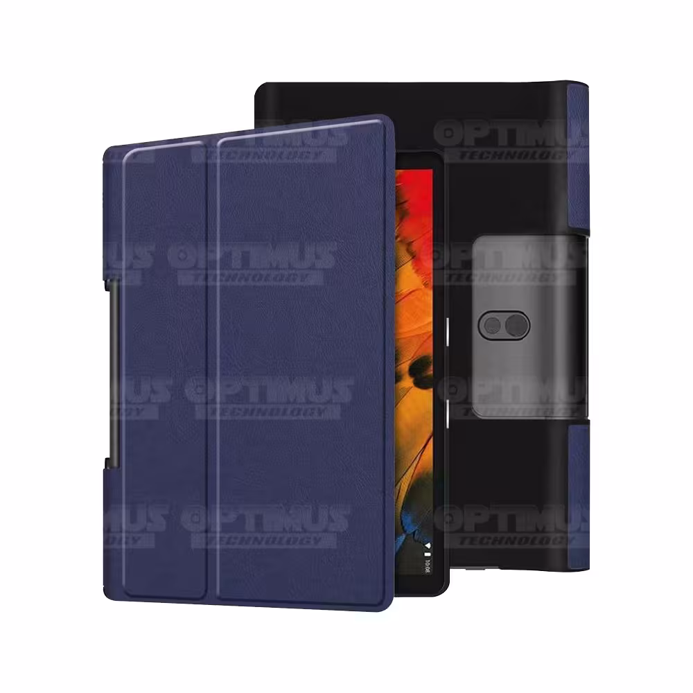 Kit Vidrio templado + Case Forro Protector + Teclado y Mouse Ratón Bluetooth para Tablet Lenovo Yoga Smart Tab Yt-x 705f OPTIMUS