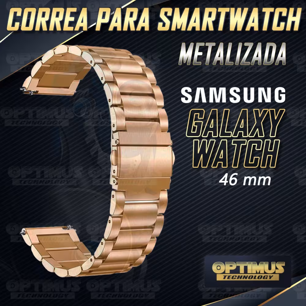 Vidrio Templado Y Correa De Metal Smartwatch Reloj Inteligente Samsung Galaxy Watch 46mm OPTIMUS TECHNOLOGY™ - 19