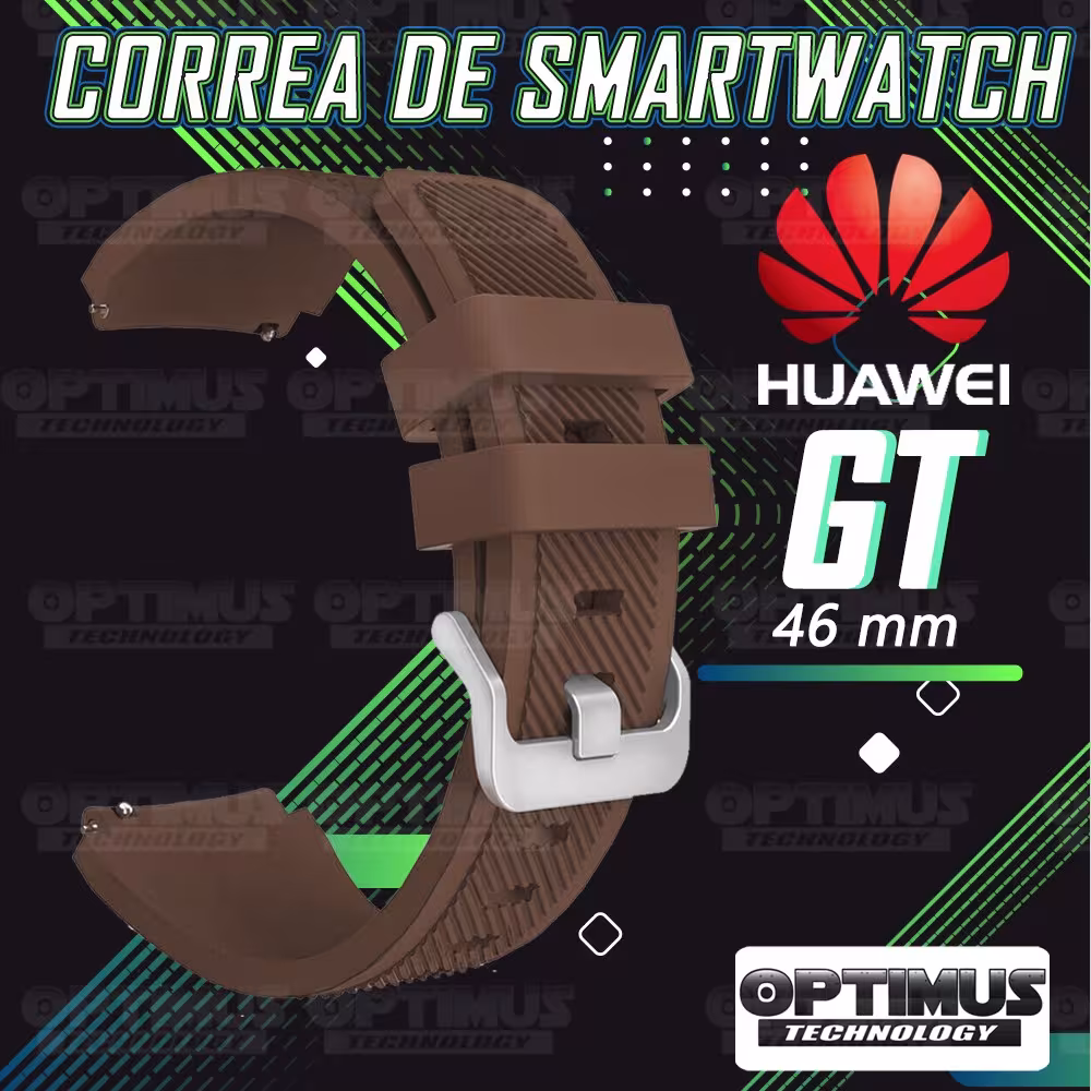 Correa Pulso Banda de Goma Rayada reloj Smartwatch Huawei Gt 46mm | OPTIMUS TECHNOLOGY™ | CRR-GMRY-HW-GT-46 |