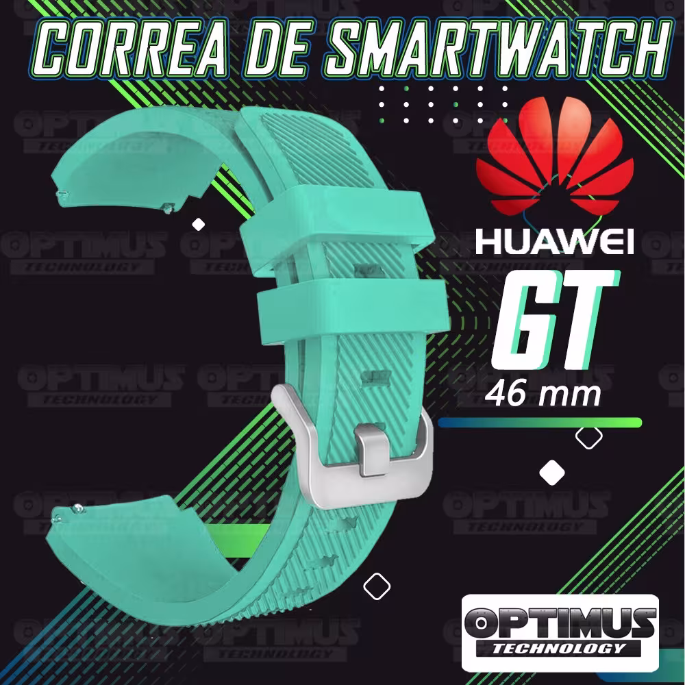 Correa Pulso Banda de Goma Rayada reloj Smartwatch Huawei Gt 46mm | OPTIMUS TECHNOLOGY™ | CRR-GMRY-HW-GT-46 |