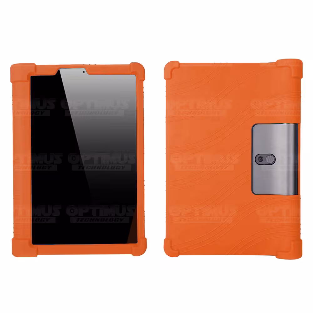 Kit Vidrio templado + Estuche Protector Goma + Teclado y Mouse Ratón Bluetooth para Tablet Lenovo Yoga Smart Tab Yt-x 705f OPTIM
