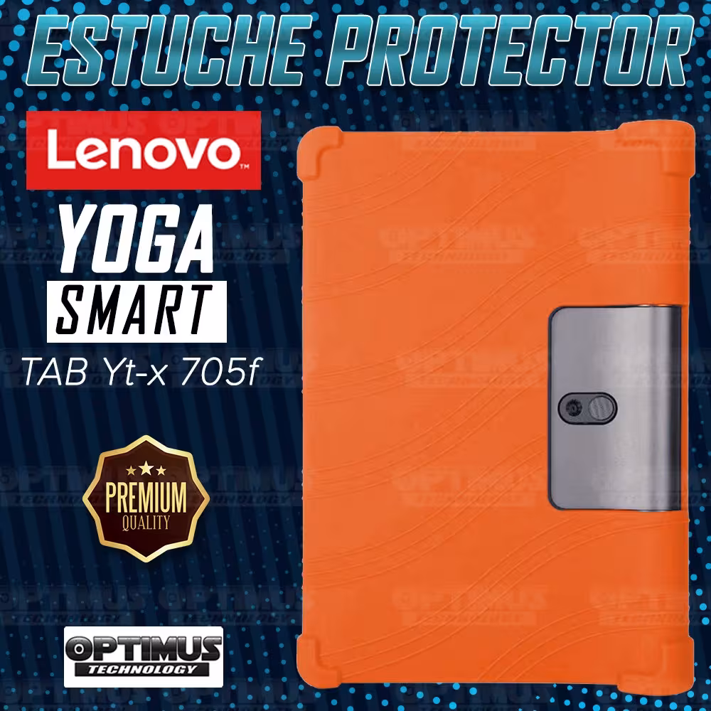 Kit Vidrio templado + Estuche Protector Goma + Teclado y Mouse Ratón Bluetooth para Tablet Lenovo Yoga Smart Tab Yt-x 705f OPTIM