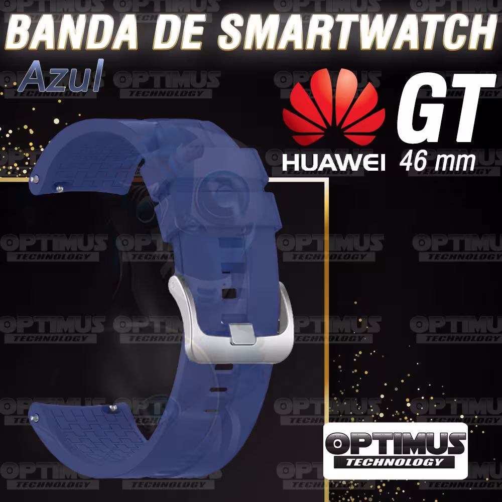 Correa Pulso de Goma 22mm para reloj Smartwatch Huawei Gt 46mm | OPTIMUS TECHNOLOGY™ | CRR-GM-HW-GT1-46 |