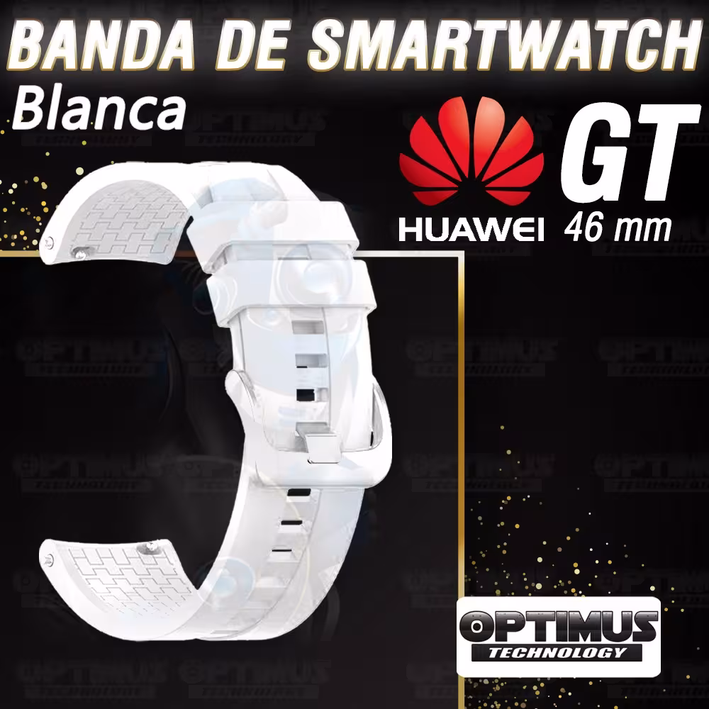 Correa Pulso de Goma 22mm para reloj Smartwatch Huawei Gt 46mm | OPTIMUS TECHNOLOGY™ | CRR-GM-HW-GT1-46 |