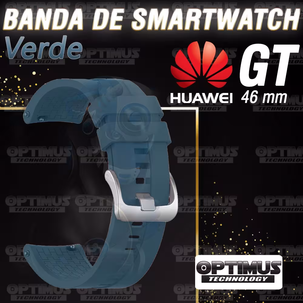 Correa Pulso de Goma 22mm para reloj Smartwatch Huawei Gt 46mm | OPTIMUS TECHNOLOGY™ | CRR-GM-HW-GT1-46 |