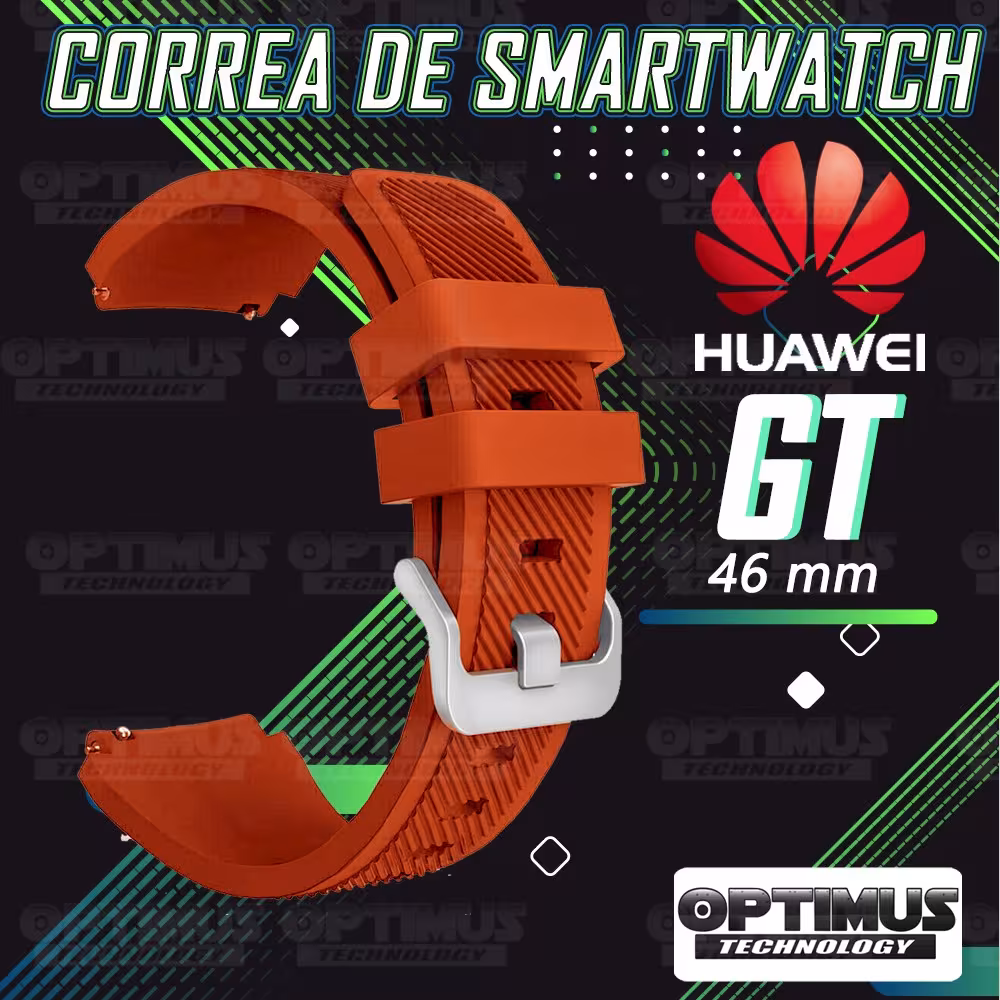 Correa Pulso Banda de Goma Rayada reloj Smartwatch Huawei Gt 46mm | OPTIMUS TECHNOLOGY™ | CRR-GMRY-HW-GT-46 |