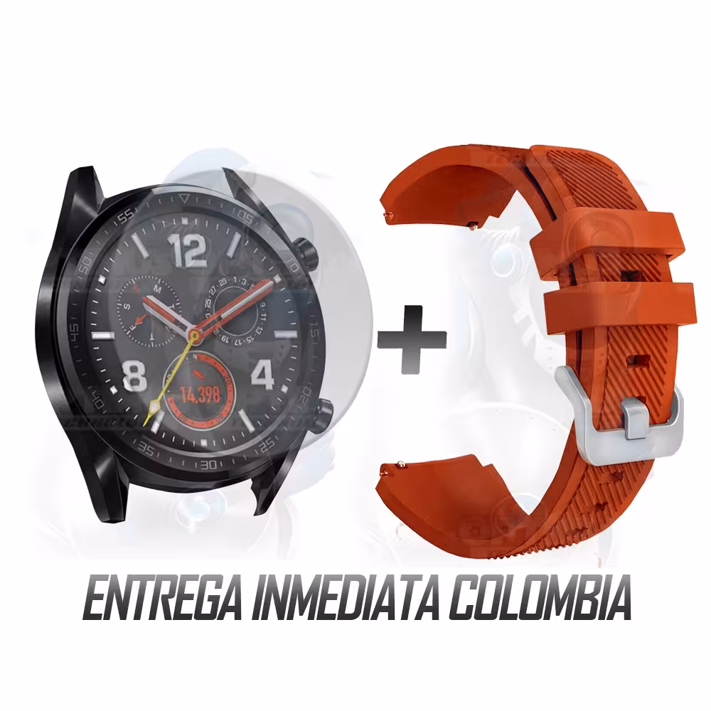 Kit Correa Pulso Manilla de Goma Y Vidrio Templado Huawei Gt 46mm | OPTIMUS TECHNOLOGY™ | CRRY-VTP-HW-GT-46 |