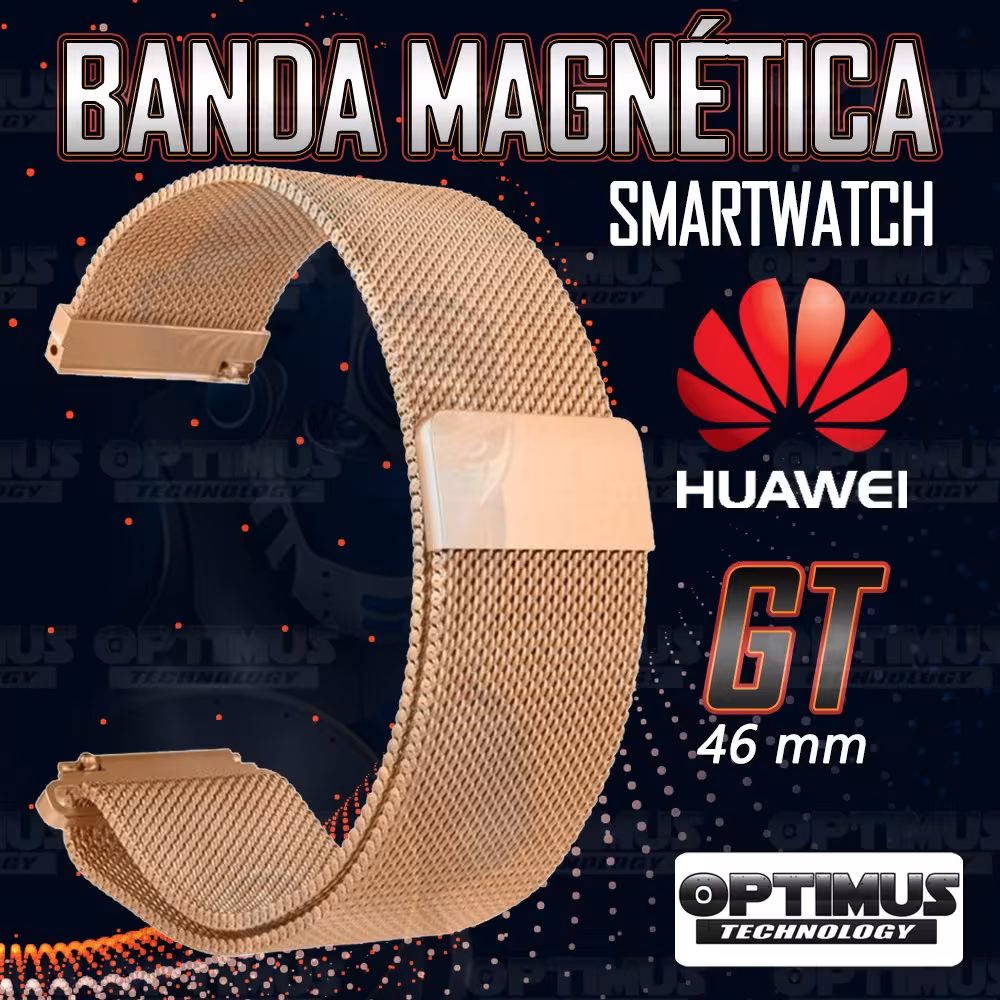 Kit Manilla Pulso Correa Magnética de color Y Vidrio Templado Huawei GT 46mm | OPTIMUS TECHNOLOGY™ | CRR-MG-VTP-HW-GT-46 |