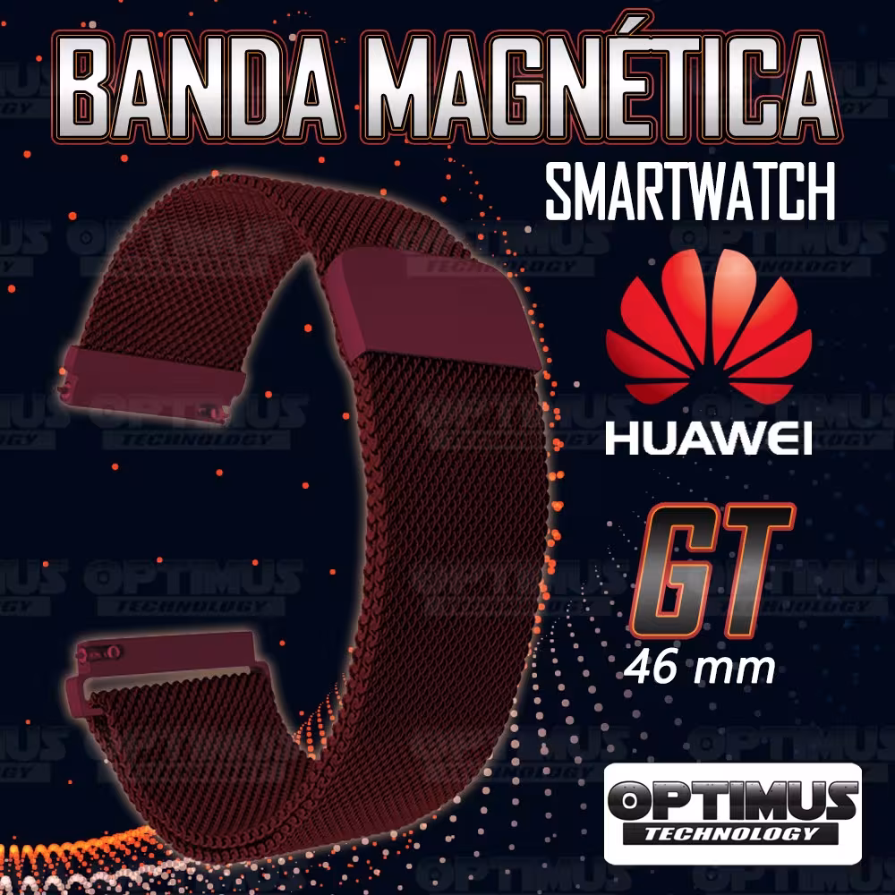 Kit Manilla Pulso Correa Magnética de color Y Vidrio Templado Huawei GT 46mm | OPTIMUS TECHNOLOGY™ | CRR-MG-VTP-HW-GT-46 |