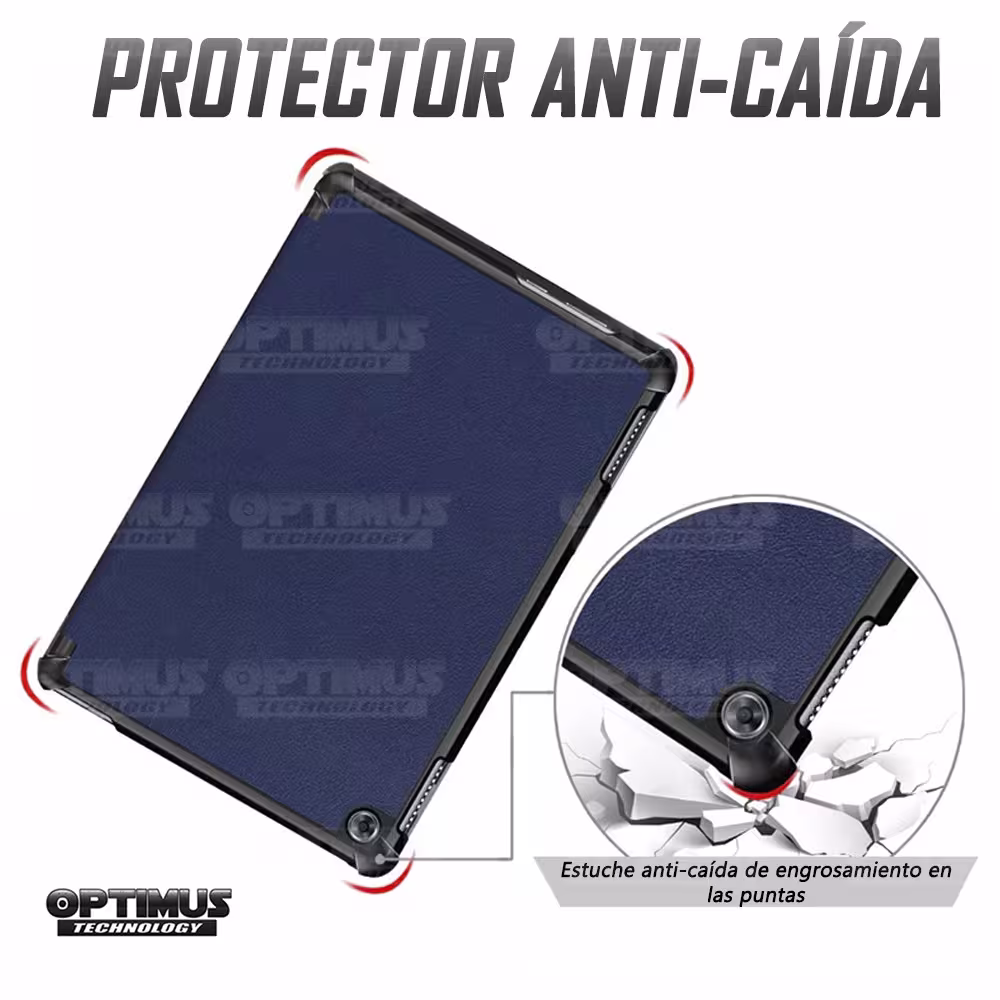 Kit Vidrio Cristal Templado Y Estuche Case Protector para Tablet Huawei Mediapad M5 Lite 10.1 OPTIMUS TECHNOLOGY™ - 19