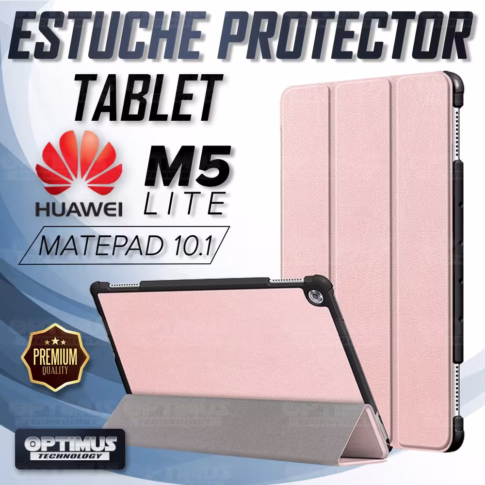 Kit Vidrio Cristal Templado Y Estuche Case Protector para Tablet Huawei Mediapad M5 Lite 10.1 OPTIMUS TECHNOLOGY™ - 15