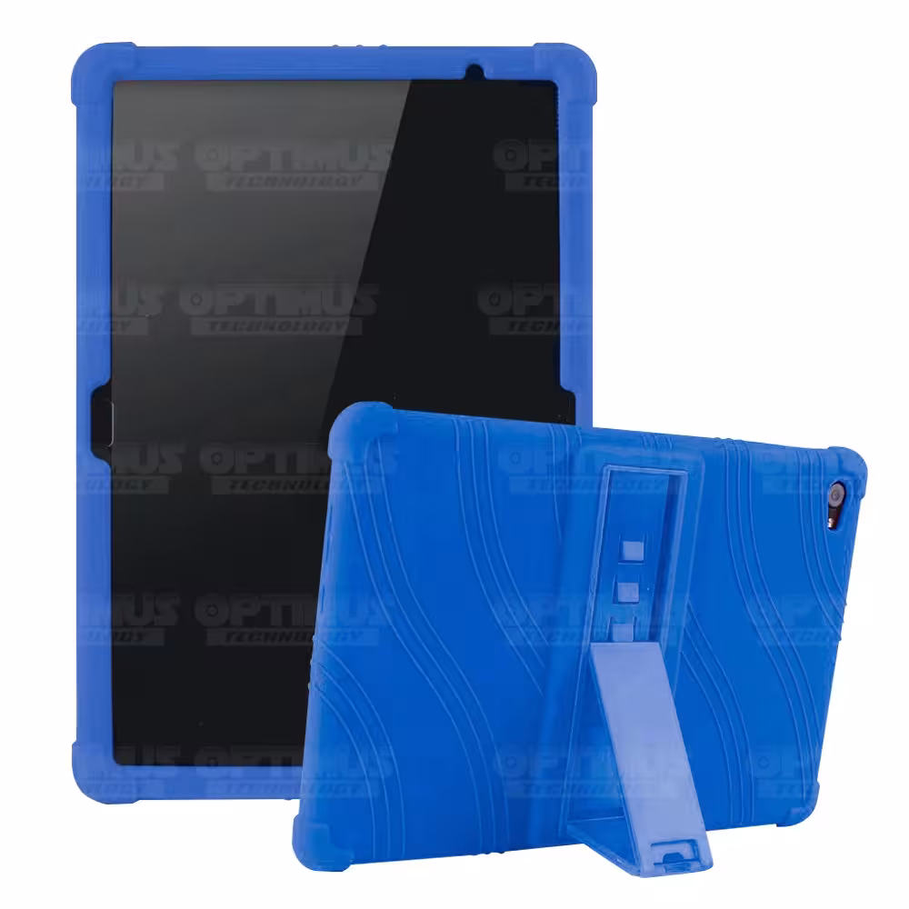 Kit Vidrio templado + Estuche Protector Goma + Teclado y Mouse Ratón Bluetooth para Tablet Huawei Mediapad M5 Lite 10.1 OPTIMUS