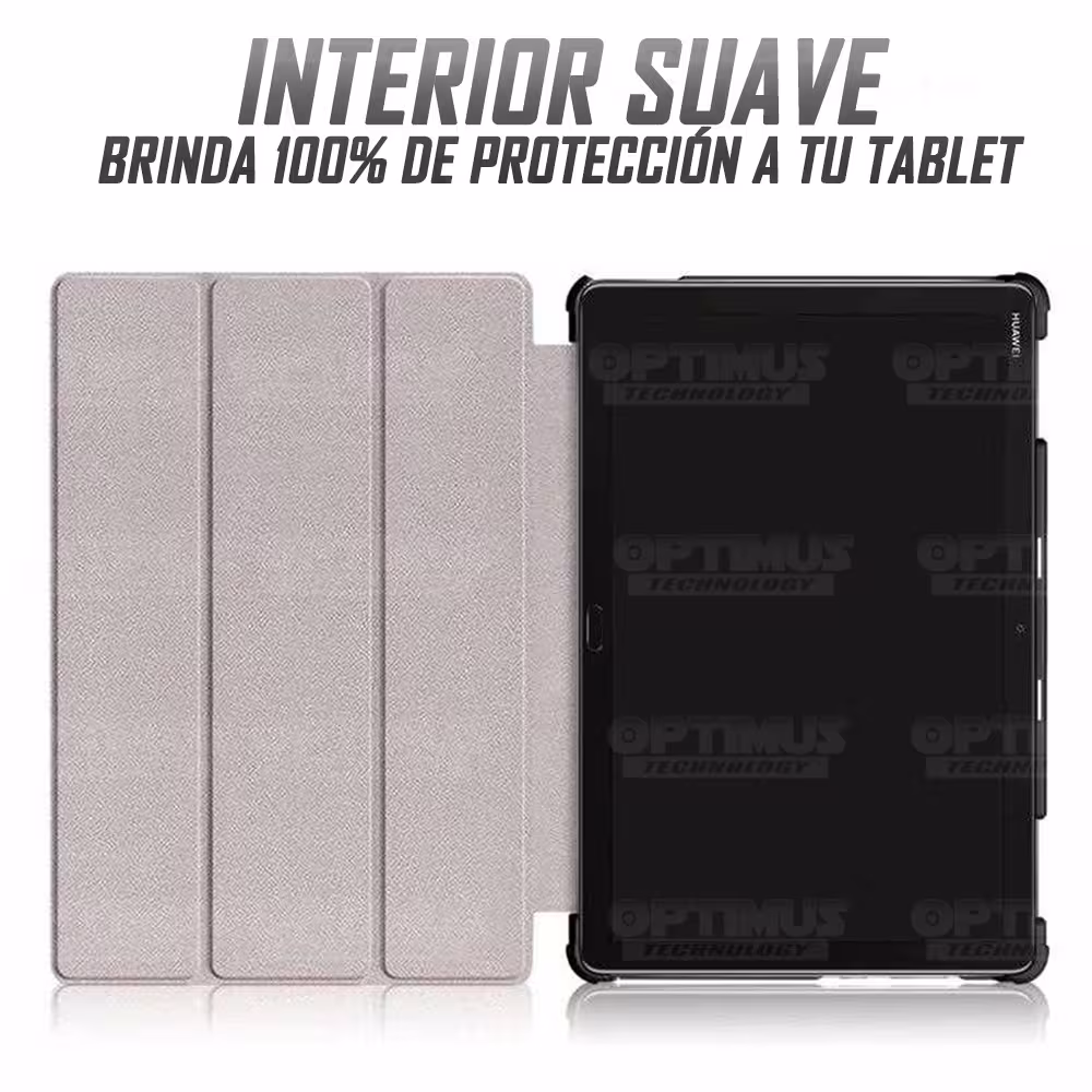 Kit Vidrio templado + Case Forro Protector + Teclado y Mouse Ratón Bluetooth para Tablet Huawei Mediapad M5 Lite 10.1 OPTIMUS TE