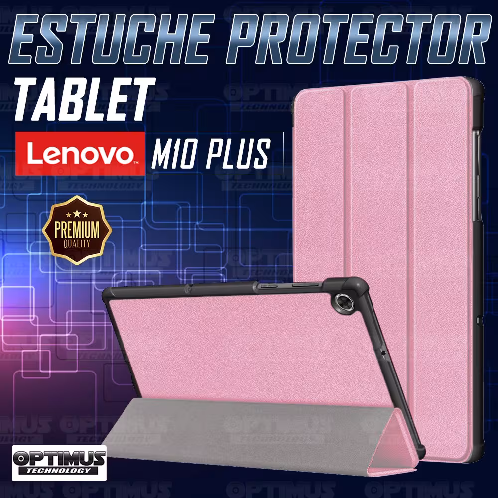 Kit Vidrio templado + Case Forro Protector + Teclado y Mouse Ratón Bluetooth para Tablet Lenovo M10 Plus Tb-x606f OPTIMUS TECHNO
