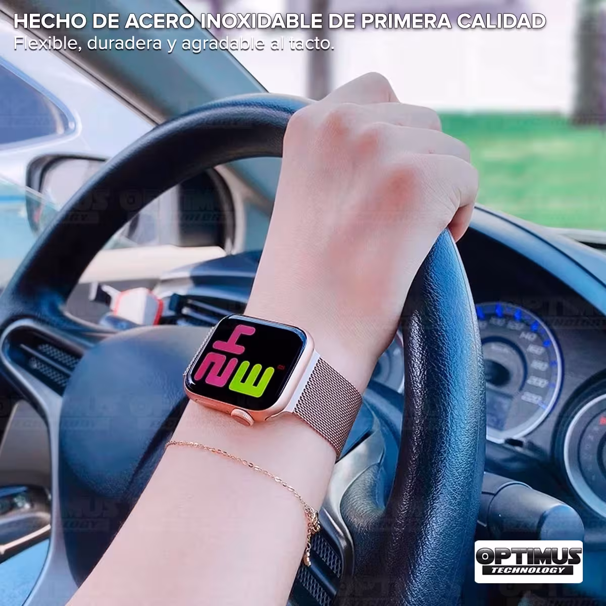Correa Pulso Banda de Metal Magnética para reloj Smartwatch Apple Iwatch serie 4, 5, 6 (44mm)