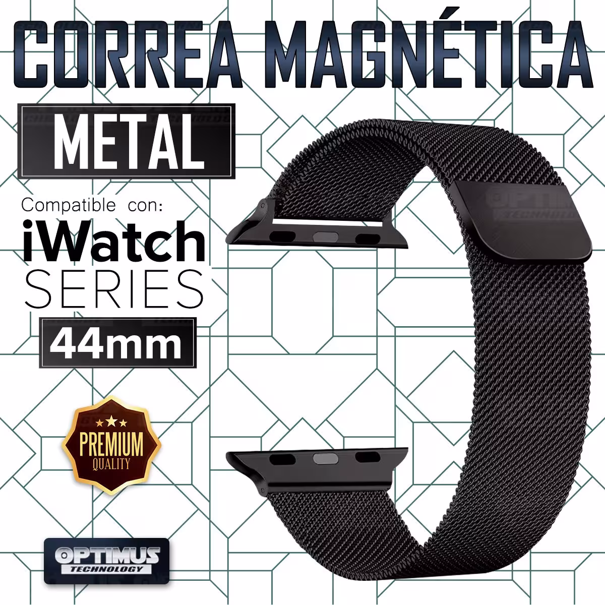 Correa Pulso Banda de Metal Magnética para reloj Smartwatch Apple Iwatch serie 4, 5, 6 (44mm)