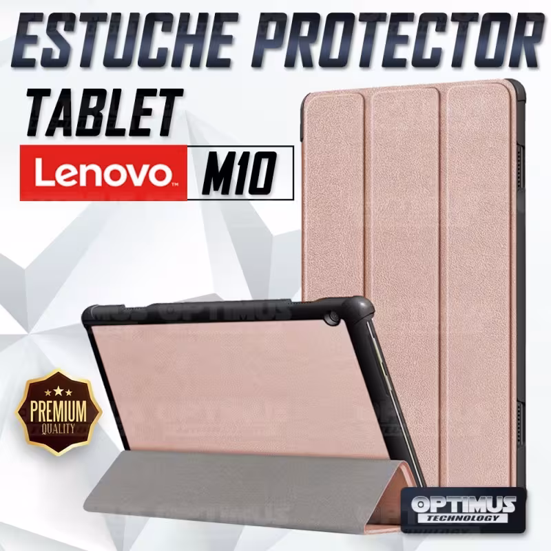 Kit Vidrio templado + Case Forro Protector + Teclado y Mouse Ratón Bluetooth para Tablet Lenovo m10 tb-x505f OPTIMUS TECHNOLOGY™