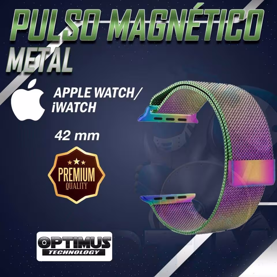 Kit Manilla Pulso Correa Magnética de color Y Vidrio Templado reloj Smartwatch Apple Iwatch serie 1, 2, 3 (42mm) OPTIMUS TECHNOL