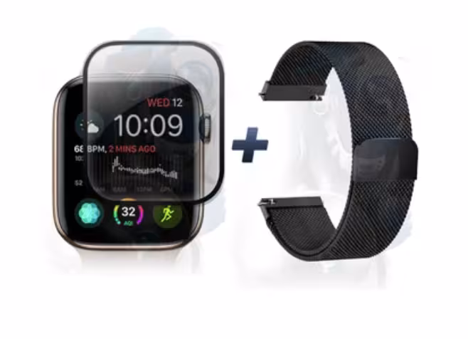 Kit Manilla Pulso Correa Magnética de color Y Vidrio Templado reloj Smartwatch Apple Iwatch serie 1, 2, 3 (42mm) OPTIMUS TECHNOL