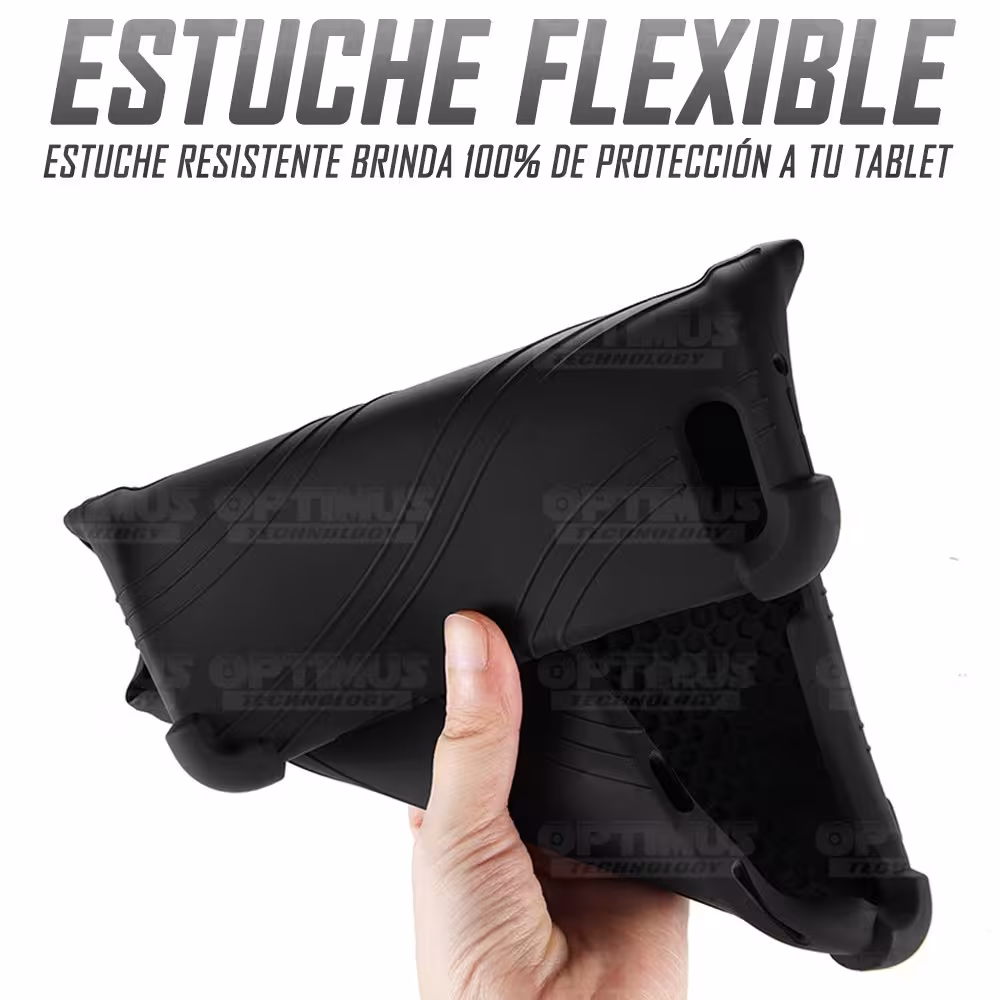 Kit Vidrio templado y Estuche Protector de goma antigolpes con soporte Tablet Huawei matepad 10.4 OPTIMUS TECHNOLOGY™ - 29