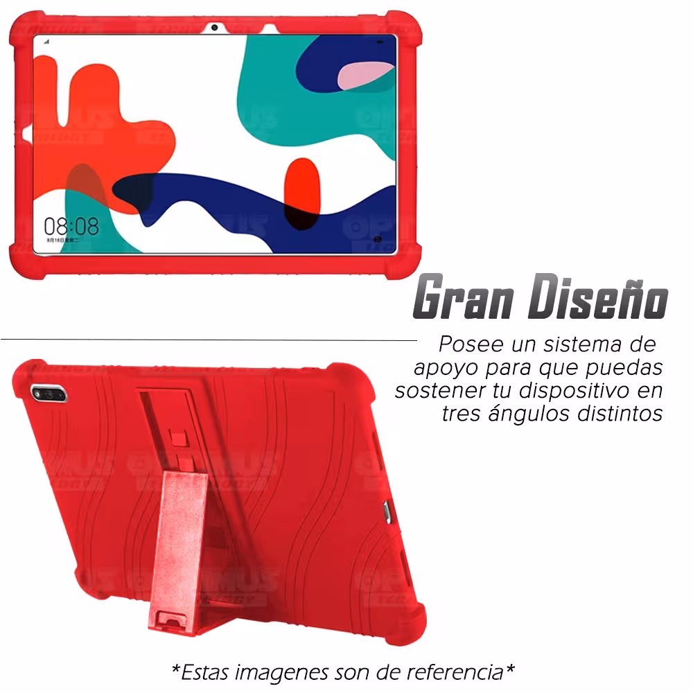 Kit Vidrio templado y Estuche Protector de goma antigolpes con soporte Tablet Huawei matepad 10.4 OPTIMUS TECHNOLOGY™ - 27