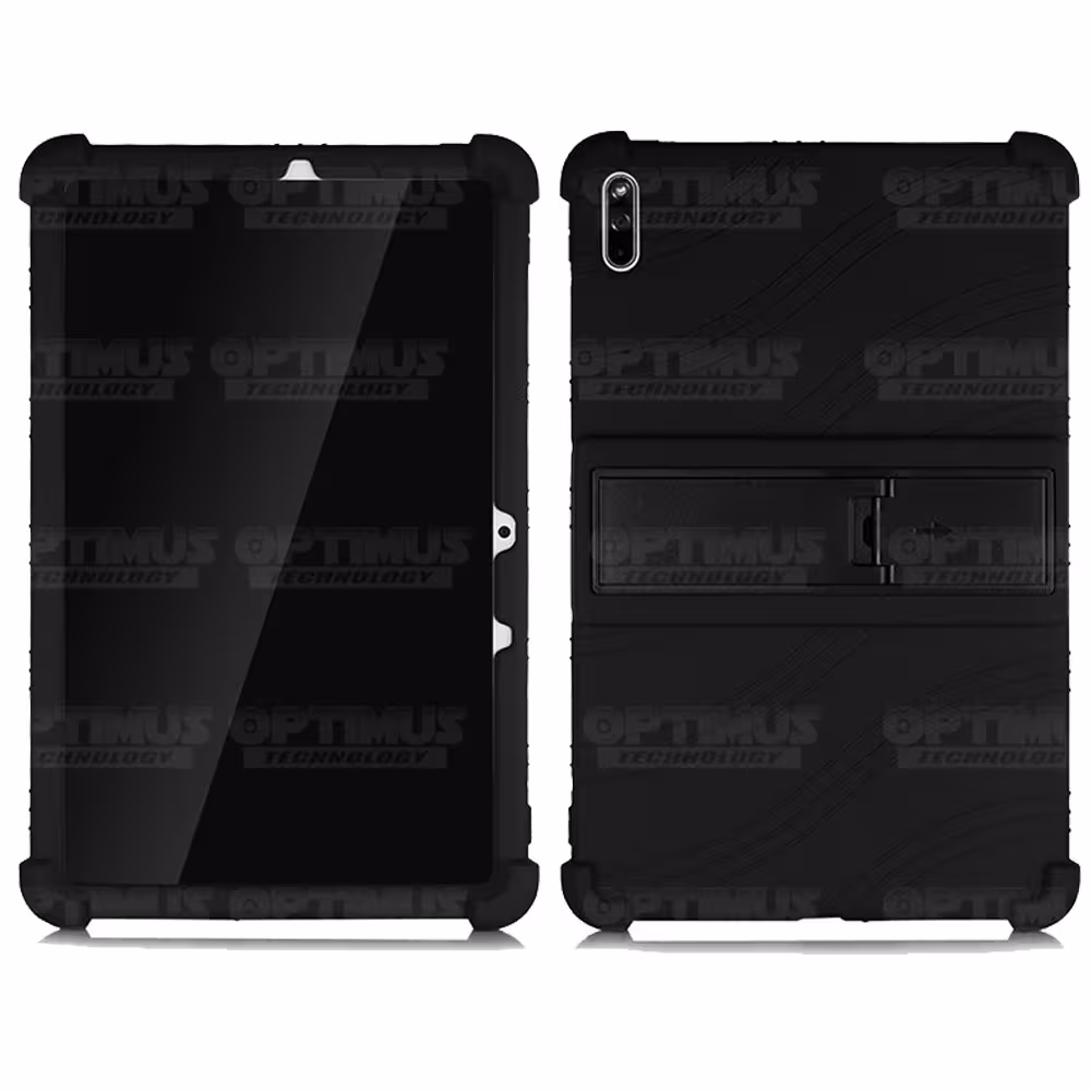 Kit Vidrio templado y Estuche Protector de goma antigolpes con soporte Tablet Huawei matepad 10.4 OPTIMUS TECHNOLOGY™ - 9