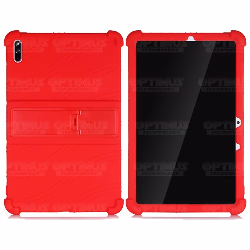 Kit Vidrio templado y Estuche Protector de goma antigolpes con soporte Tablet Huawei matepad 10.4 OPTIMUS TECHNOLOGY™ - 14