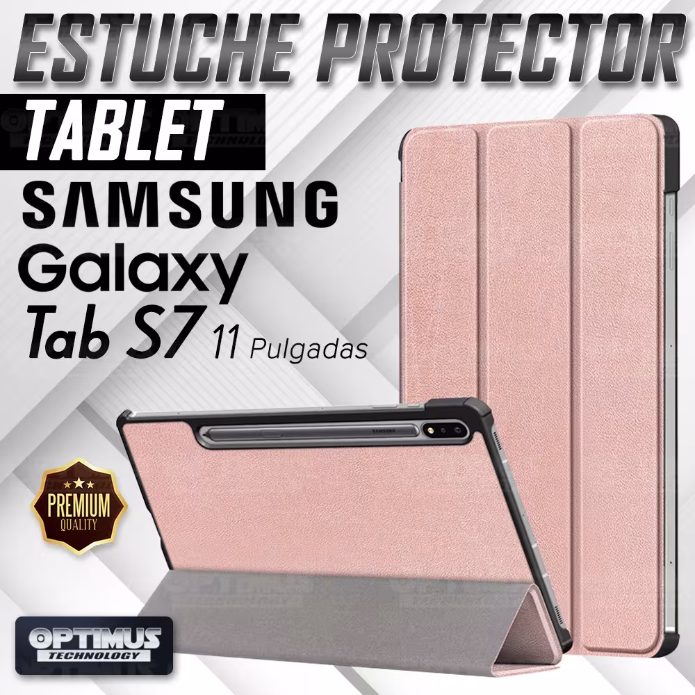 Estuche Case Forro Protector Con Tapa Tablet Samsung Galaxy Tab S7 Wifi SM-T870NZK 11 Pulgadas OPTIMUS TECHNOLOGY™ - 6