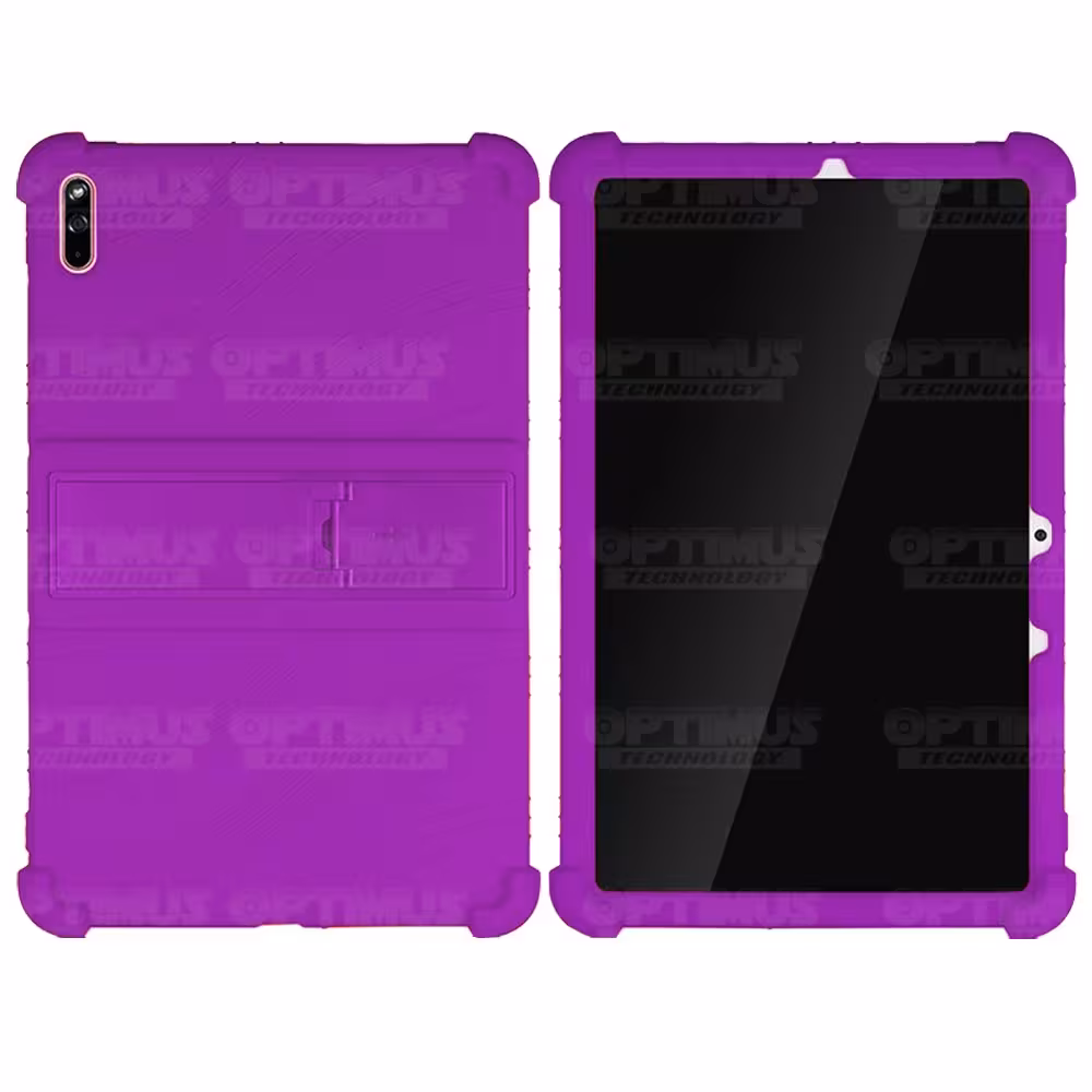 Kit Vidrio templado y Estuche Protector de goma antigolpes con soporte Tablet Huawei matepad 10.4 OPTIMUS TECHNOLOGY™ - 24