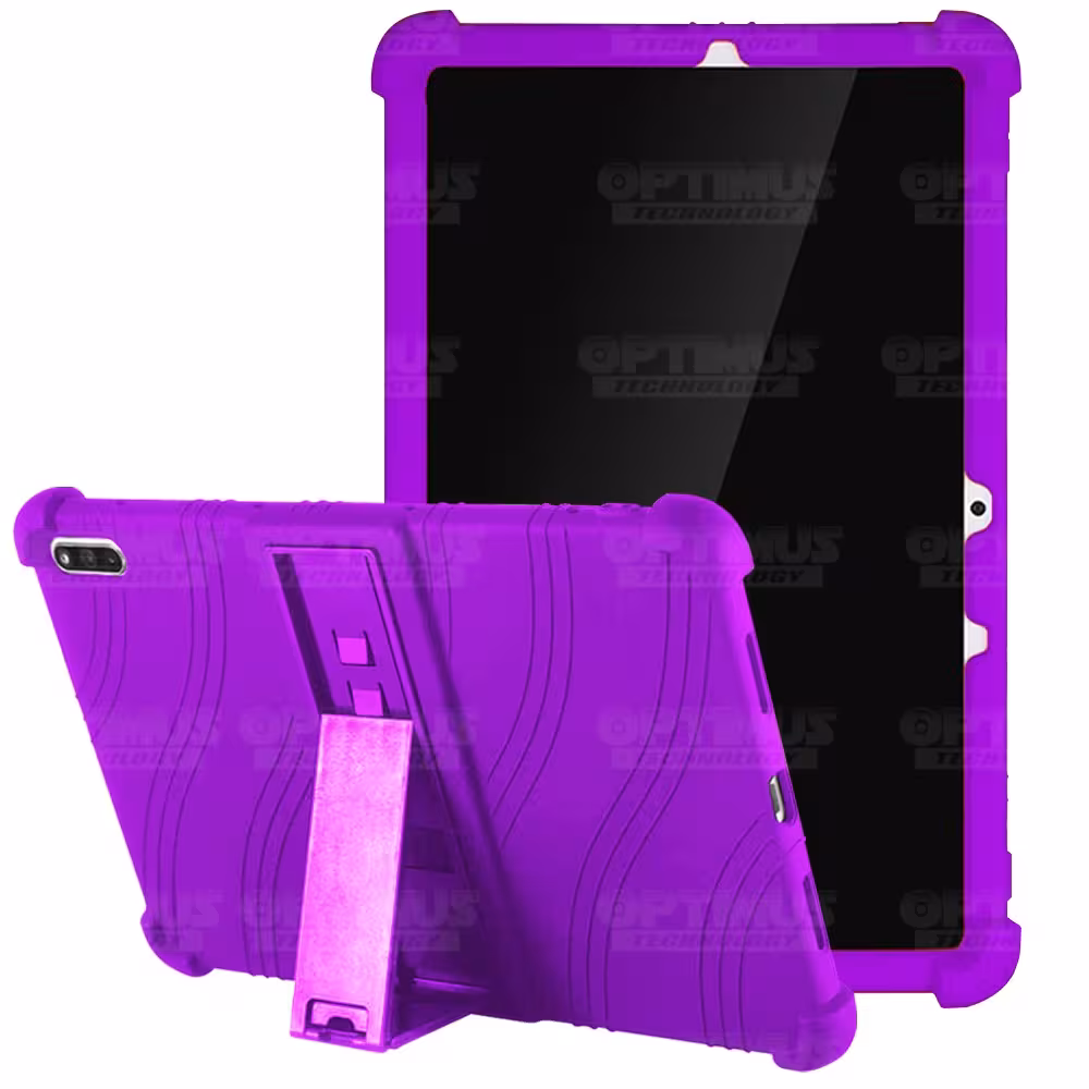 Kit Vidrio templado y Estuche Protector de goma antigolpes con soporte Tablet Huawei matepad 10.4 OPTIMUS TECHNOLOGY™ - 25
