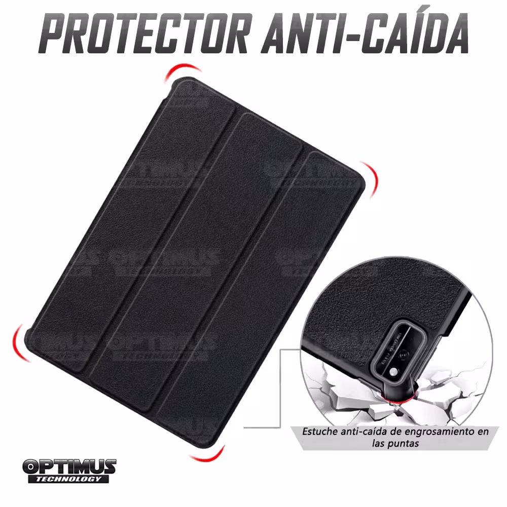 Kit Vidrio Cristal Templado Y Estuche Case Protector para Tablet Samsung Galaxy Tab A7 10.4 2020 T500 - T505 OPTIMUS TECHNOLOGY™