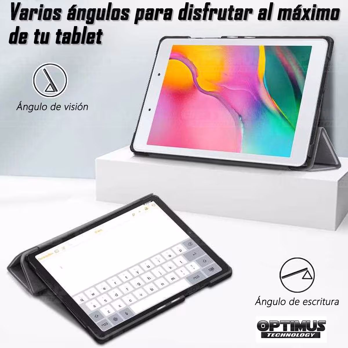 Estuche Case Forro Protector Con Tapa Tablet Samsung Galaxy Tab A8.0 2019 SM-T295 | OPTIMUS TECHNOLOGY™ | EST-AC-T295 |