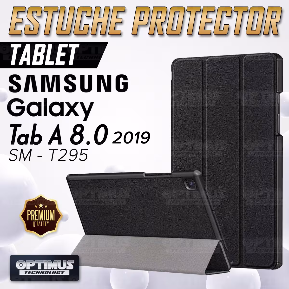 Estuche Case Forro Protector Con Tapa Tablet Samsung Galaxy Tab A8.0 2019 SM-T295 | OPTIMUS TECHNOLOGY™ | EST-AC-T295 |