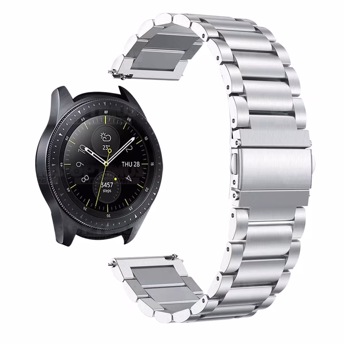 Correa Banda de Metal Magnética Acero Inoxidable 20mm reloj Smartwatch Samsung Galaxy Watch 42mm OPTIMUS TECHNOLOGY™ - 9