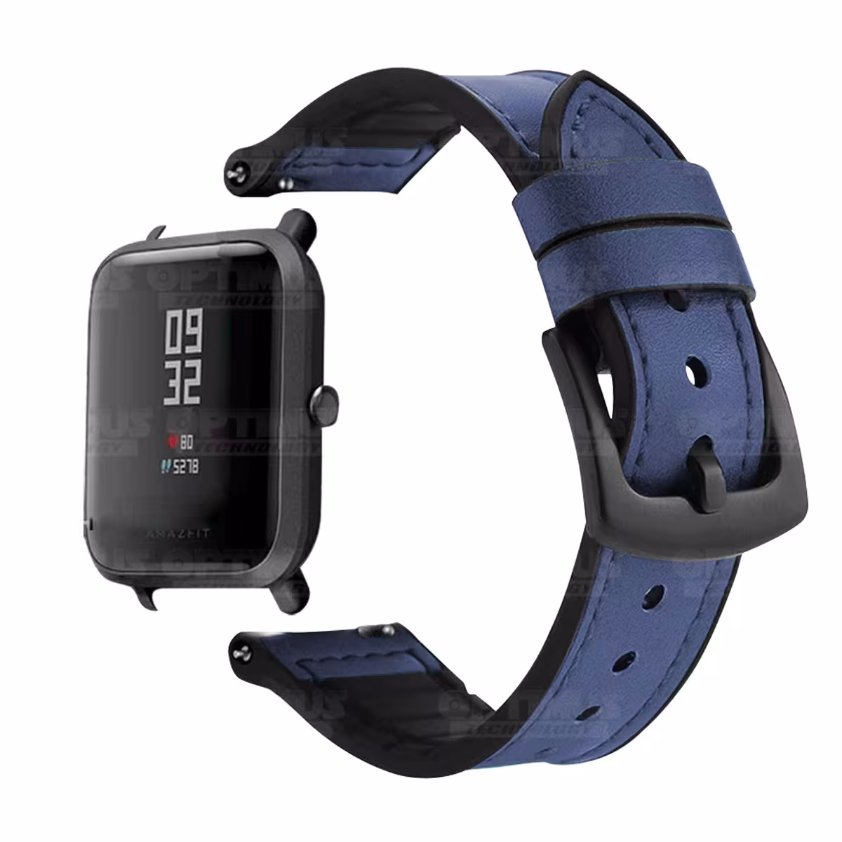 Pulso Manilla Correa De Cuero 20mm Smartwatch Xiaomi Amazfit Bip | OPTIMUS TECHNOLOGY™ | CRR-CRO-AMZ-BP |
