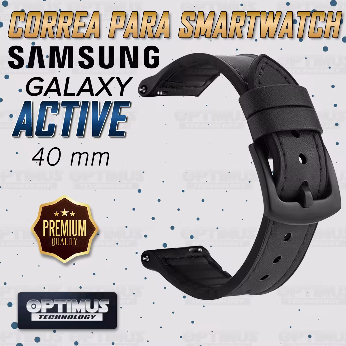 Pulso Manilla Correa De Cuero 20mm Smartwatch Samsung Galaxy Active 40mm | OPTIMUS TECHNOLOGY™ | CRR-CRO-ACT-40 |