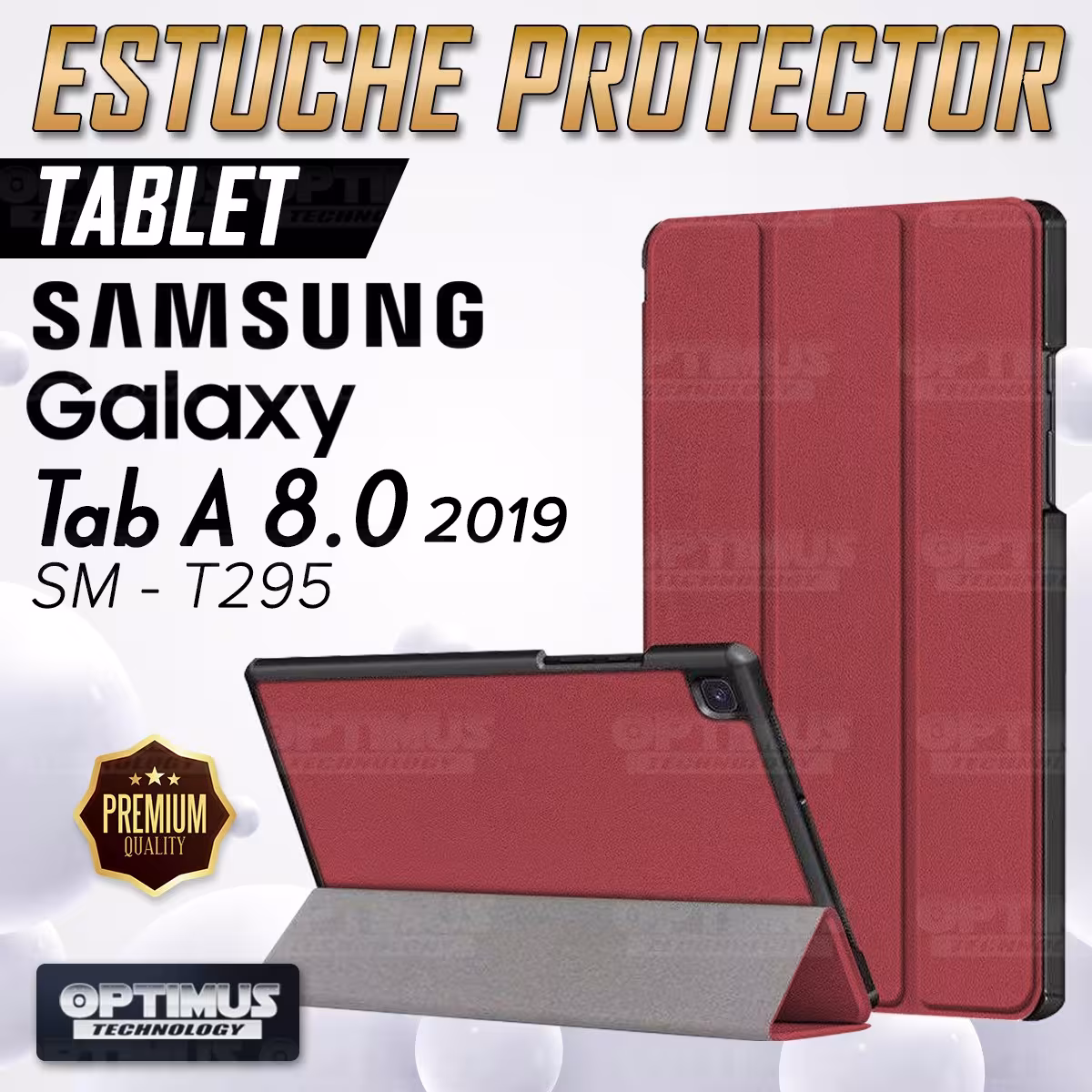 Estuche Case Forro Protector Con Tapa Tablet Samsung Galaxy Tab A8.0 2019 SM-T295 | OPTIMUS TECHNOLOGY™ | EST-AC-T295 |