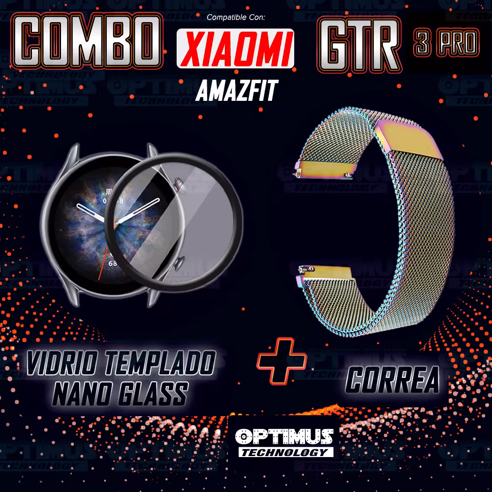 Vidrio Templado Cerámico Y Correa Magnética de Acero Inoxidable 22mm Smartwatch Reloj Inteligente Para XIAOMI GTR 3 PRO