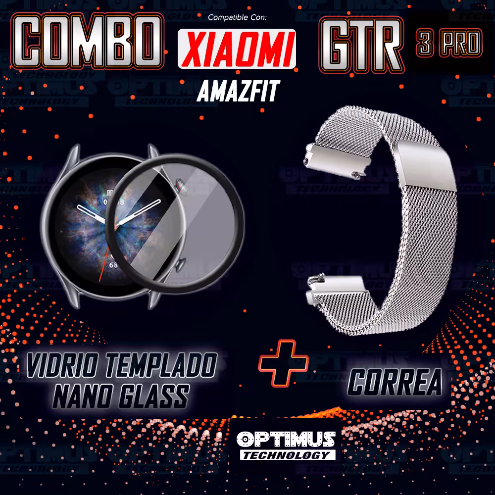 Vidrio Templado Cerámico Y Correa Magnética de Acero Inoxidable 22mm Smartwatch Reloj Inteligente Para XIAOMI GTR 3 PRO