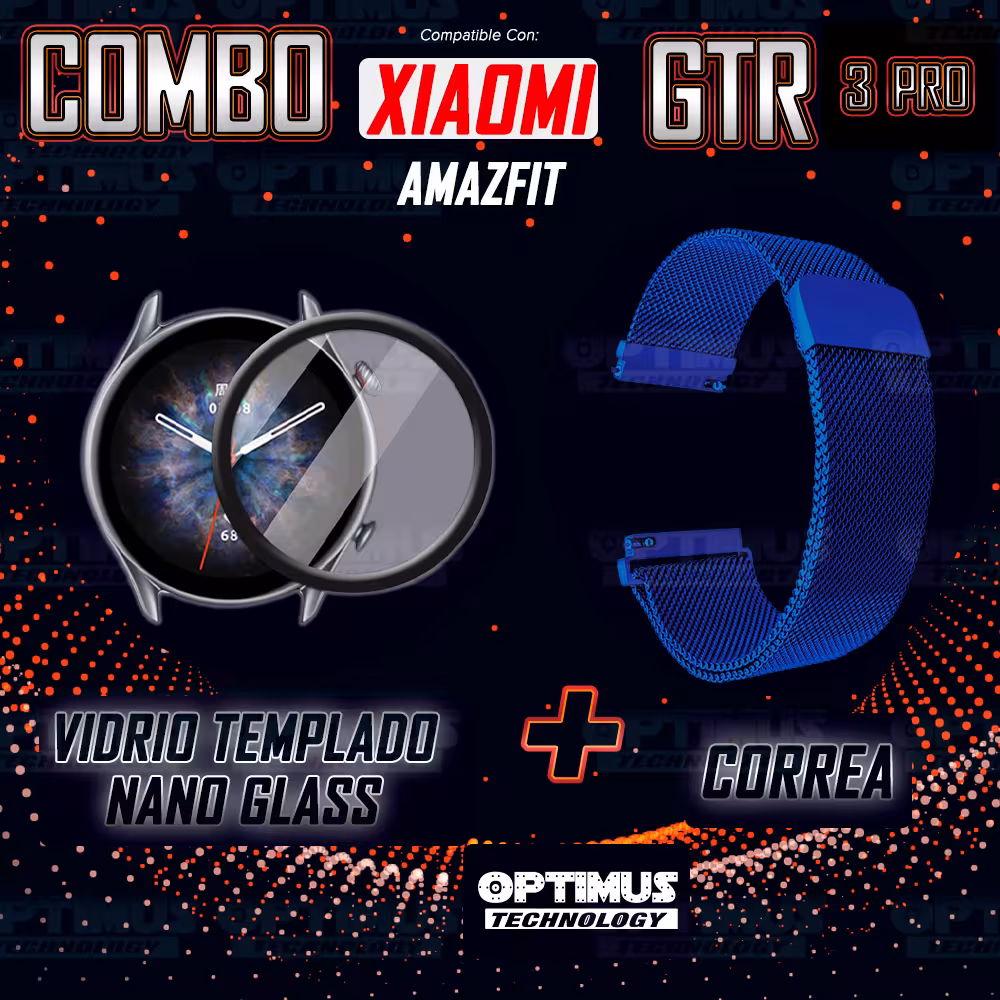 Vidrio Templado Cerámico Y Correa Magnética de Acero Inoxidable 22mm Smartwatch Reloj Inteligente Para XIAOMI GTR 3 PRO