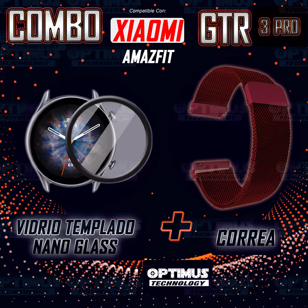 Vidrio Templado Cerámico Y Correa Magnética de Acero Inoxidable 22mm Smartwatch Reloj Inteligente Para XIAOMI GTR 3 PRO