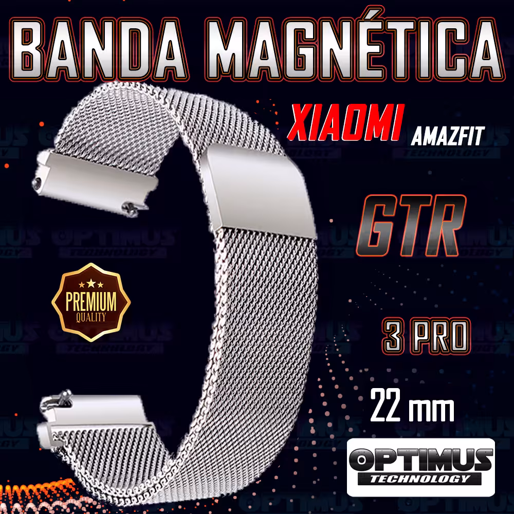 Vidrio Templado Cerámico Y Correa Magnética de Acero Inoxidable 22mm Smartwatch Reloj Inteligente Para XIAOMI GTR 3 PRO