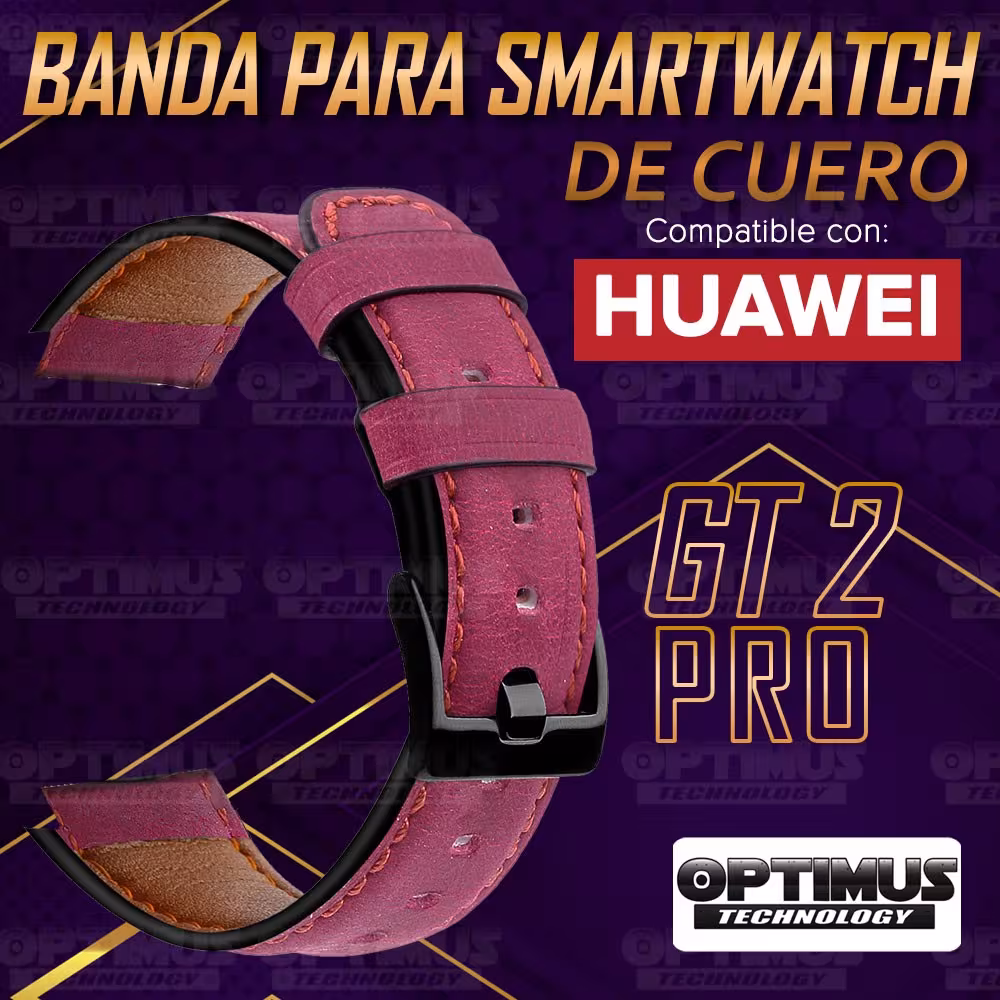 Vidrio Templado Cerámico Y Correa de cuero Smartwatch Reloj Inteligente Huawei GT2 PRO