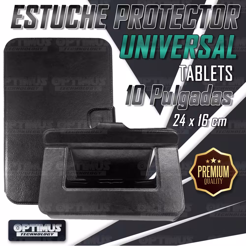 Estuche Case protector Universal Tablet 10 Pulgadas 24x16cm Nixa - Alcatel - Krono - Virzo - Acer - Zoom OPTIMUS TECHNOLOGY™ - 6