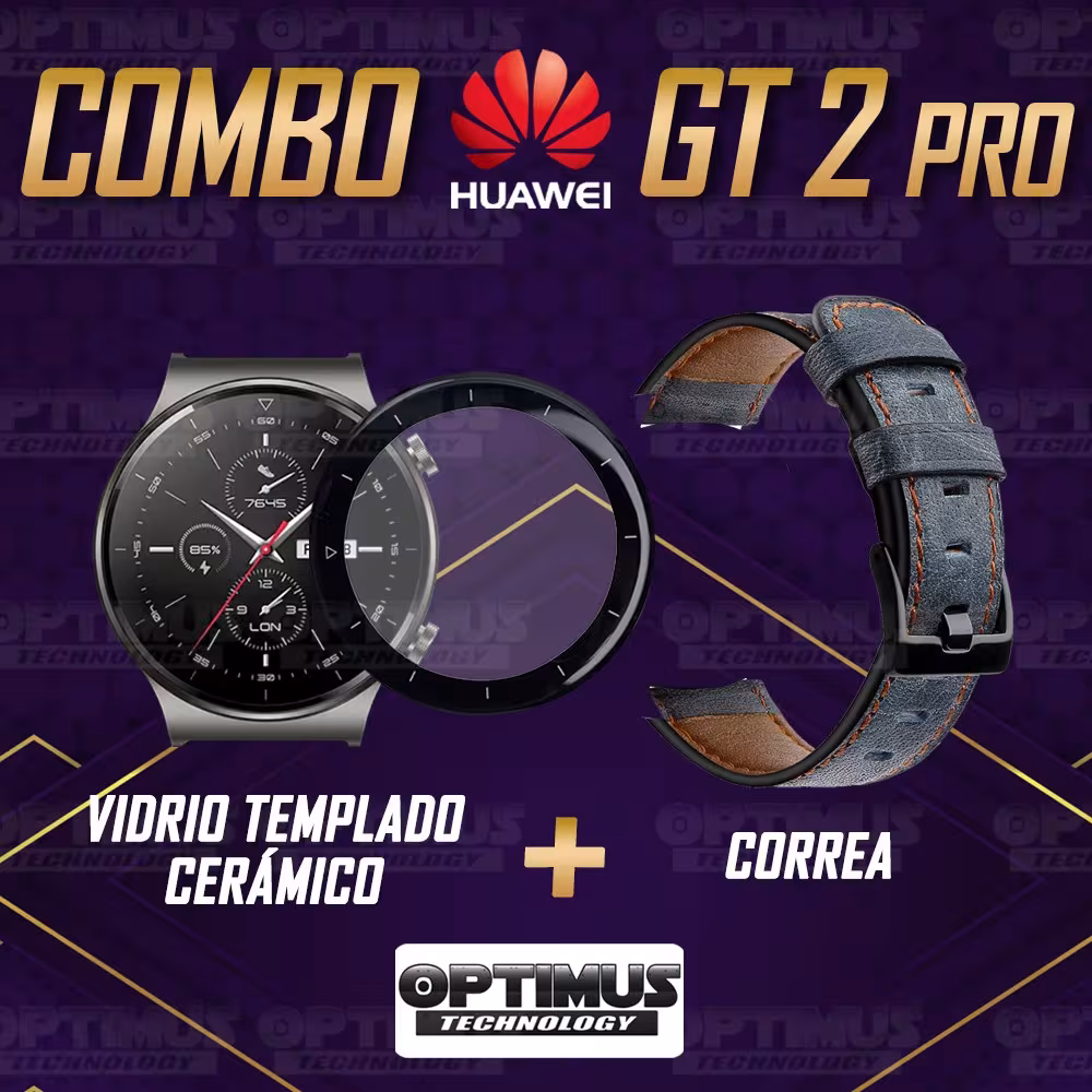 Vidrio Templado Cerámico Y Correa de cuero Smartwatch Reloj Inteligente Huawei GT2 PRO OPTIMUS TECHNOLOGY™ - 6