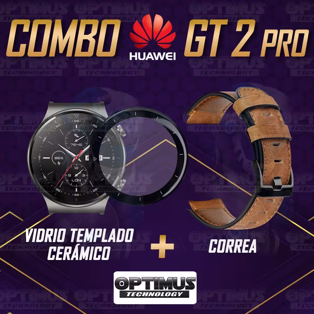 Vidrio Templado Cerámico Y Correa de cuero Smartwatch Reloj Inteligente Huawei GT2 PRO OPTIMUS TECHNOLOGY™ - 10